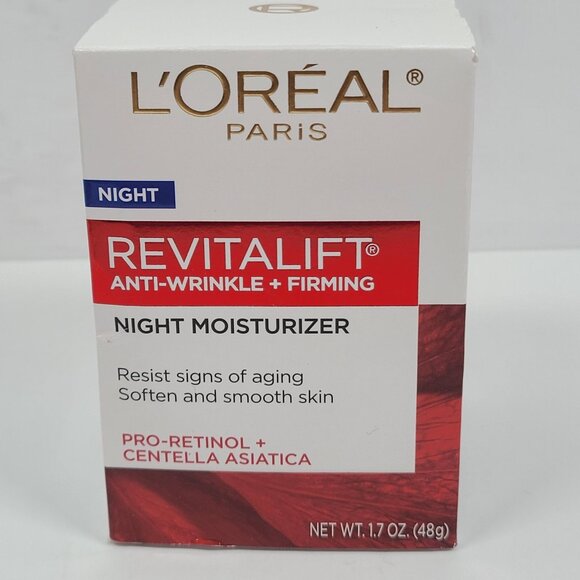 LOreal Paris Revitalift Anti-Wrinkle + Firming Night Moisturizer 1.7 Oz NIB - Picture 1 of 5